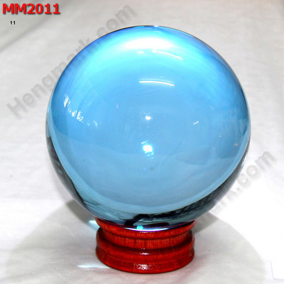 MM2011 ลูกแก้วใส สีฟ้า (110mm) ราคา 1000 บาท http://hengmark.com/view_product/MM2011.htm