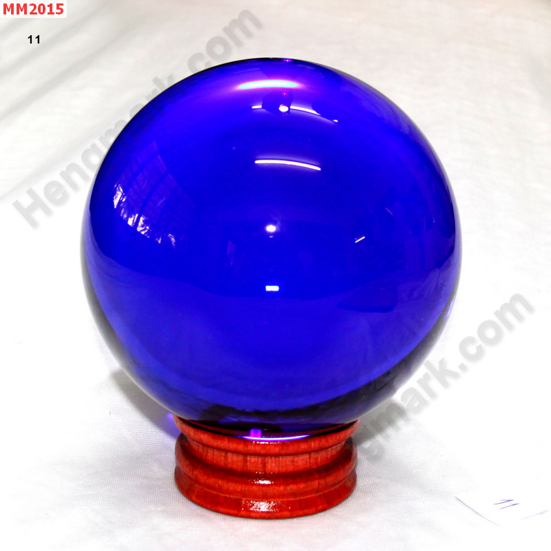 MM2015 ลูกแก้วใส สีน้ำเงิน (110mm) ราคา 1000 บาท http://hengmark.com/view_product/MM2015.htm