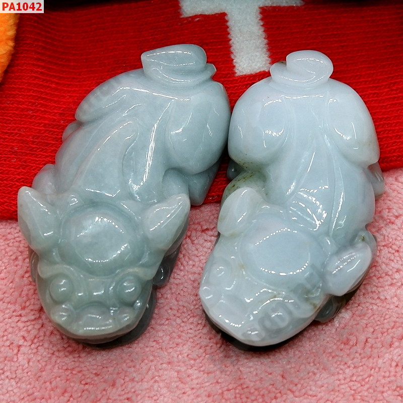 PA1042 ปี่เซียะหยกคู่ตั้งโต๊ะ (ขายเป็นคู่) ราคา 500 บาท http://hengmark.com/view_product/PA1042.htm
