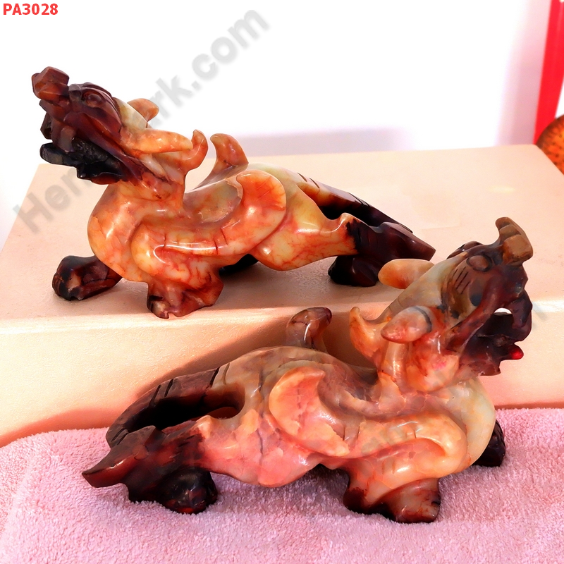 PA3028 ปี่เซียะหิน มีปีก คู่ตั้งโต๊ะ ราคา 3200 บาท http://hengmark.com/view_product/PA3028.htm