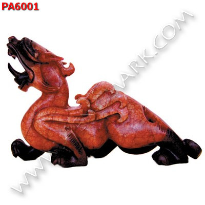 PA6001 ปี่เซียะคู่ตั้งโต๊ะ หินสีแดง ราคา 7900 บาท http://hengmark.com/view_product/PA6001.htm