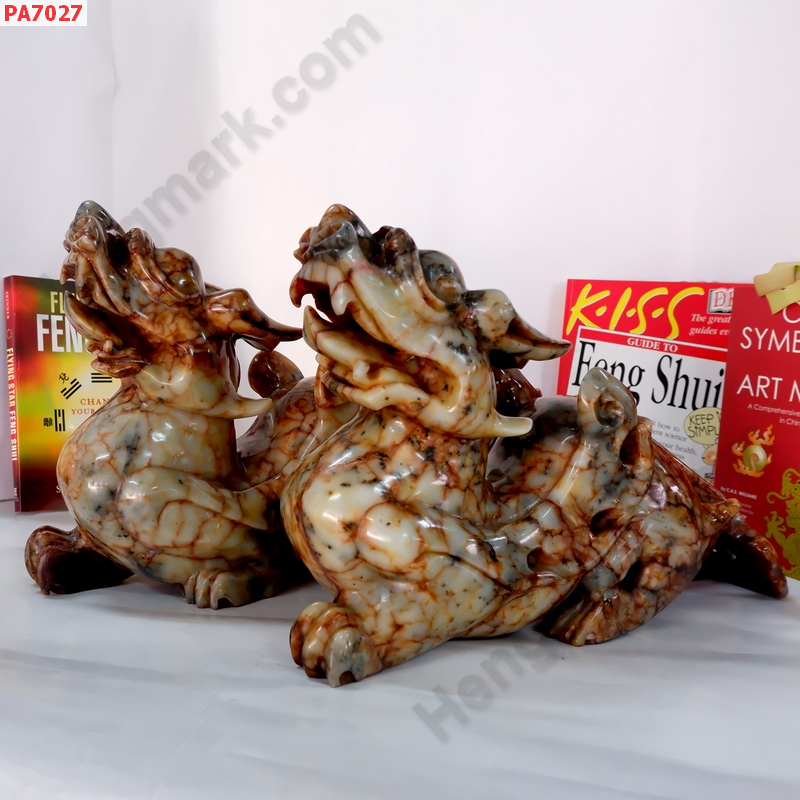 PA7027 ปี่เซียะหิน คู่ใหญ่ตั้งโต๊ะ ราคา 24900 บาท http://hengmark.com/view_product/PA7027.htm