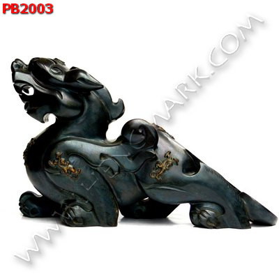 PB2003 ปี่เซียะคู่ตั้งโต๊ะ สีเขียวดำ ราคา 39000 บาท http://hengmark.com/view_product/PB2003.htm