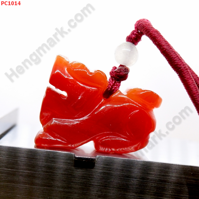 PC1014 สร้อยคอปี่เซียะ หินสีแดง ราคา 199 บาท http://hengmark.com/view_product/PC1014.htm