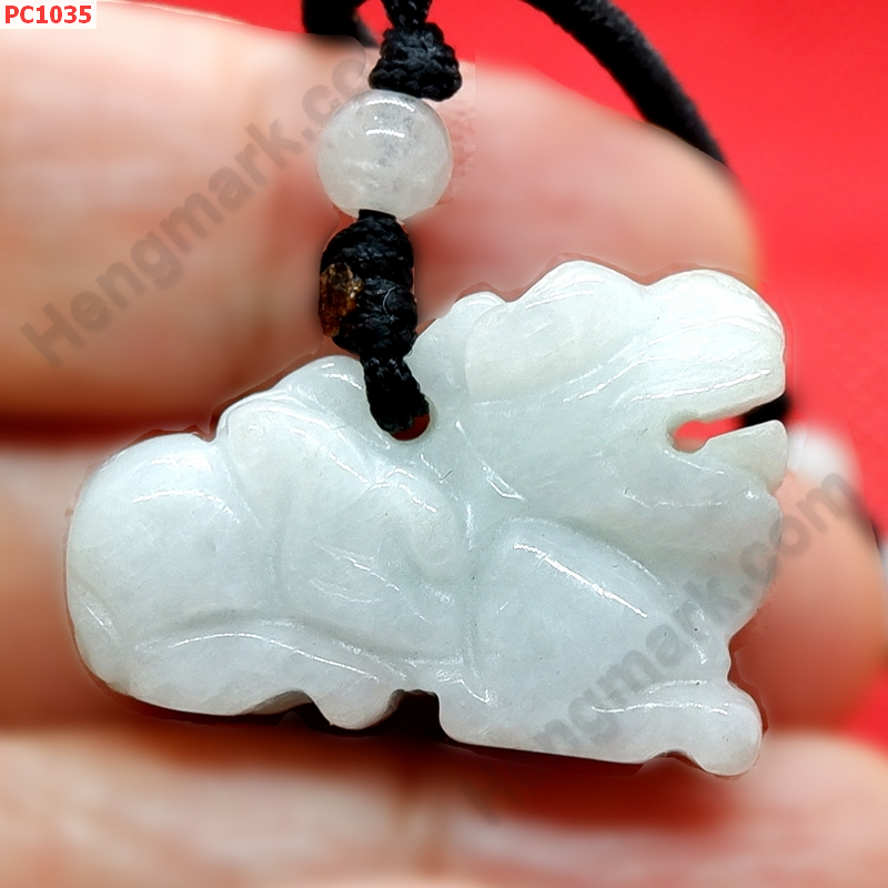 PC1035 ปี่เซียะหยกขาวอมเขียว พร้อมสร้อยเชือก ราคา 199 บาท http://hengmark.com/view_product/PC1035.htm