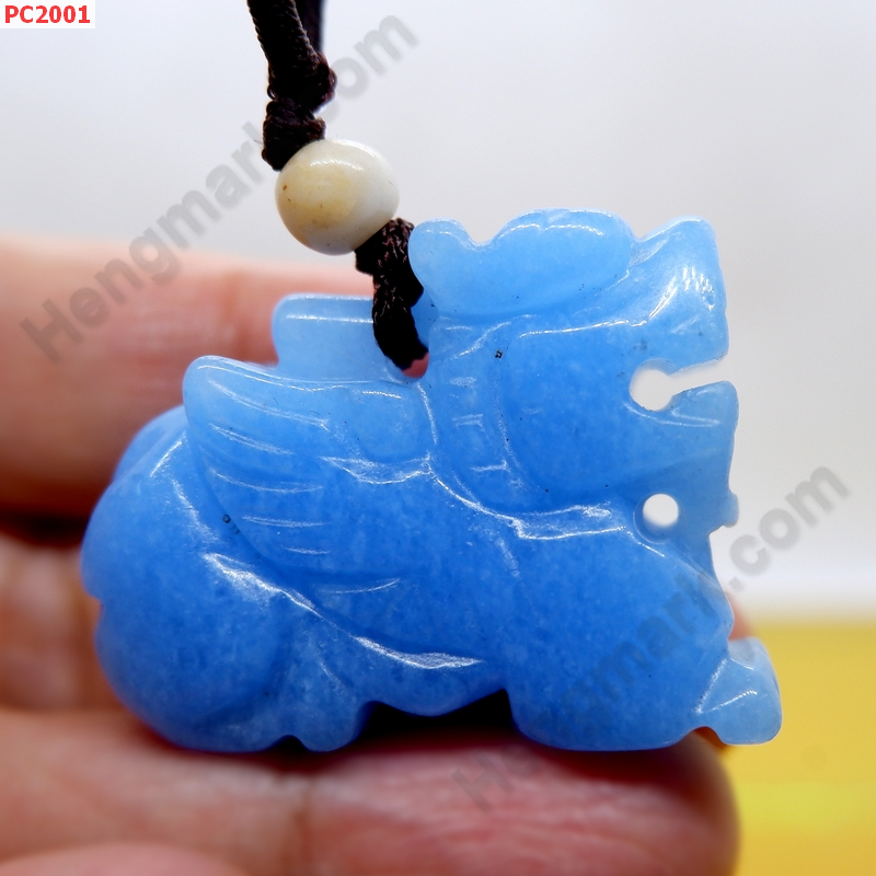 PC2001 สร้อยคอปี่เซียะ หินสีฟ้า ราคา 299 บาท http://hengmark.com/view_product/PC2001.htm