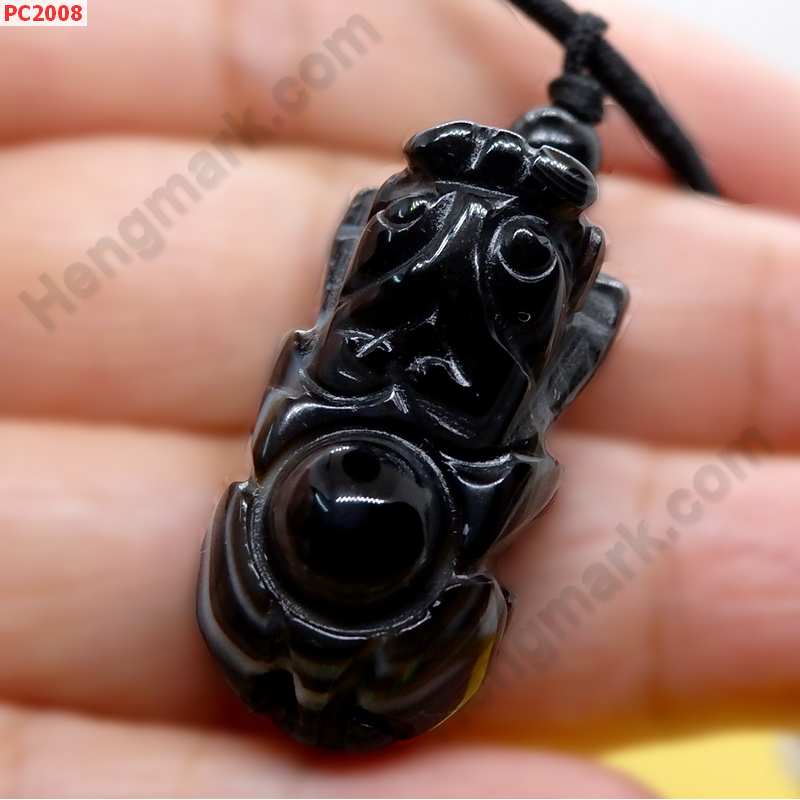 PC2008 สร้อยปี่เซียะหินอะเกตดำ ราคา 249 บาท http://hengmark.com/view_product/PC2008.htm