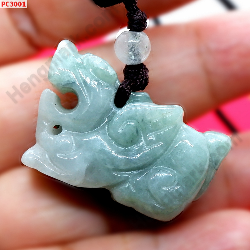 PC3001 สร้อยคอปี่เซียะหยกขาวอมเขียว ราคา 399 บาท http://hengmark.com/view_product/PC3001.htm