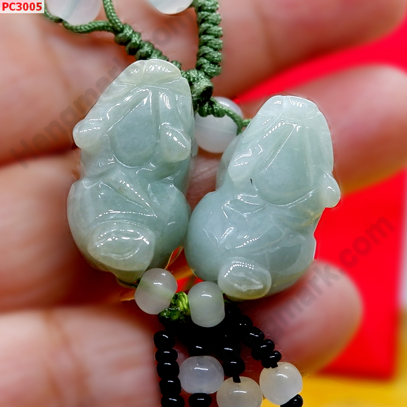 PC3005 สร้อยคอปี่เซียะหยกคู่ ราคา 299 บาท http://hengmark.com/view_product/PC3005.htm