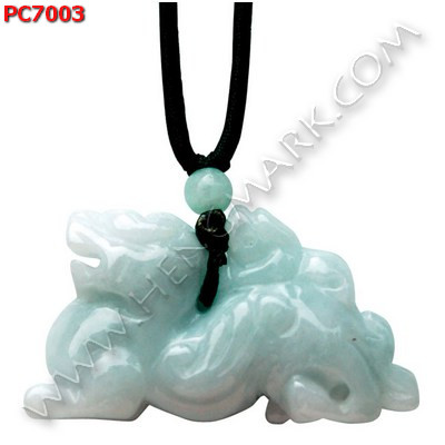 PC7003 สร้อยคอปี่เซียะแม่ลูกหยกขาว&ขาวอมเขียว ราคา 799 บาท http://hengmark.com/view_product/PC7003.htm