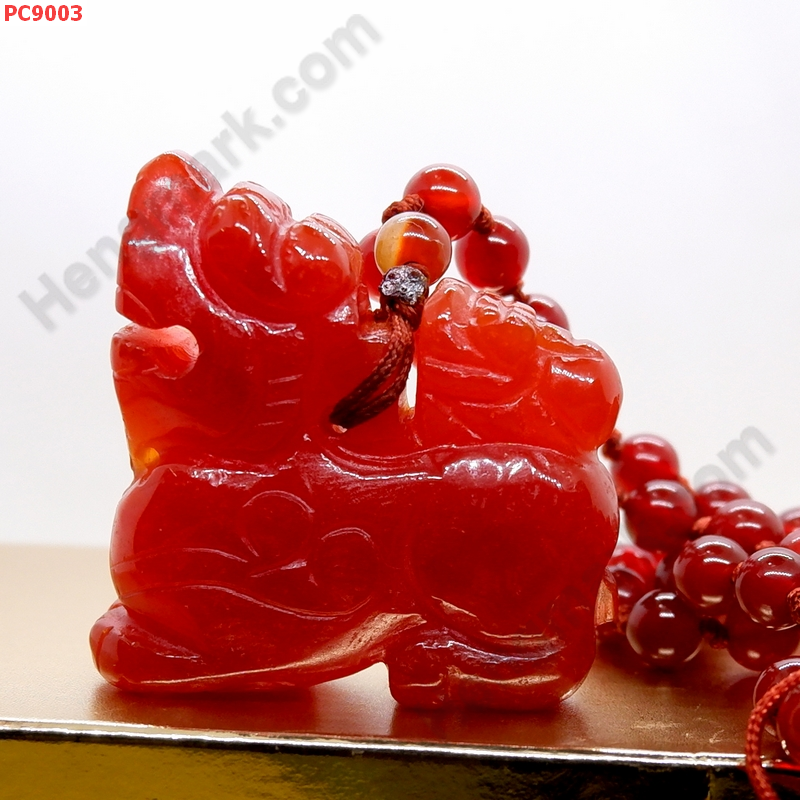 PC9003 สร้อยคอปี่เซียะแม่ลูกหินอะเก็ตสีแดง ราคา 1098 บาท http://hengmark.com/view_product/PC9003.htm