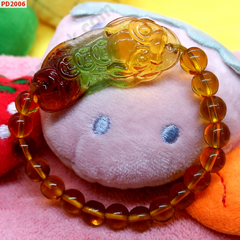 PD2006 สร้อยข้อมือปี่เซียะแก้ว 3 สี ราคา 249 บาท http://hengmark.com/view_product/PD2006.htm