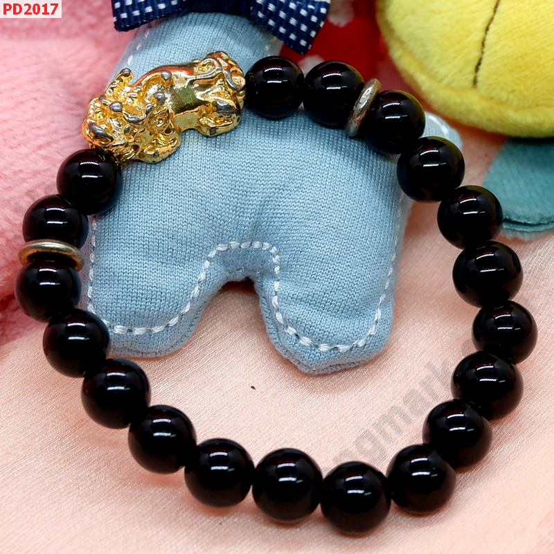 PD2017 สร้อยข้อมือปี่เซียะทอง ราคา 299 บาท http://hengmark.com/view_product/PD2017.htm