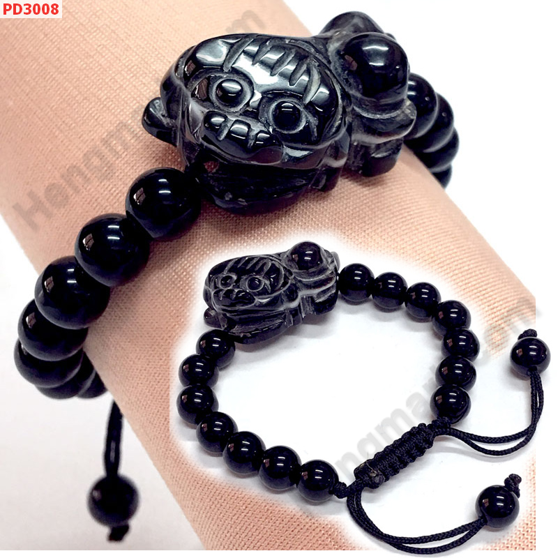PD3008 สร้อยข้อมือปี่เซียะหินอะเก็ต ราคา 399 บาท http://hengmark.com/view_product/PD3008.htm