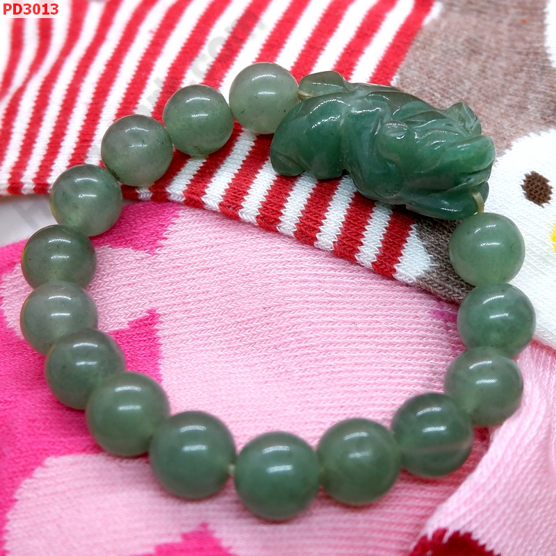 PD3013 สร้อยข้อมือปี่เซียะหยกเขียว ราคา 399 บาท http://hengmark.com/view_product/PD3013.htm