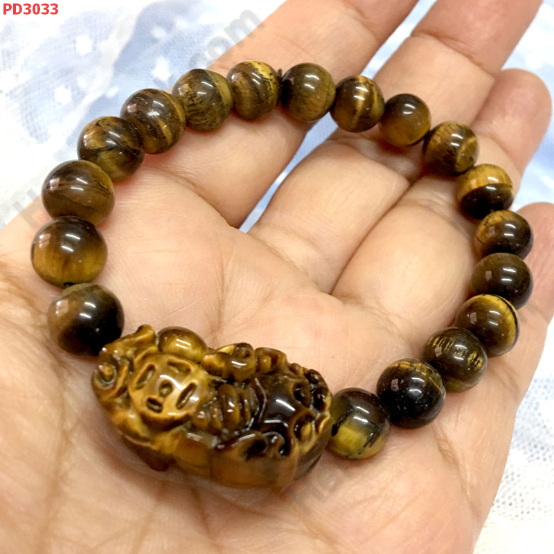 PD3033 สร้อยข้อมือปี่เซียะไทเกอร์อาย ราคา 399 บาท http://hengmark.com/view_product/PD3033.htm