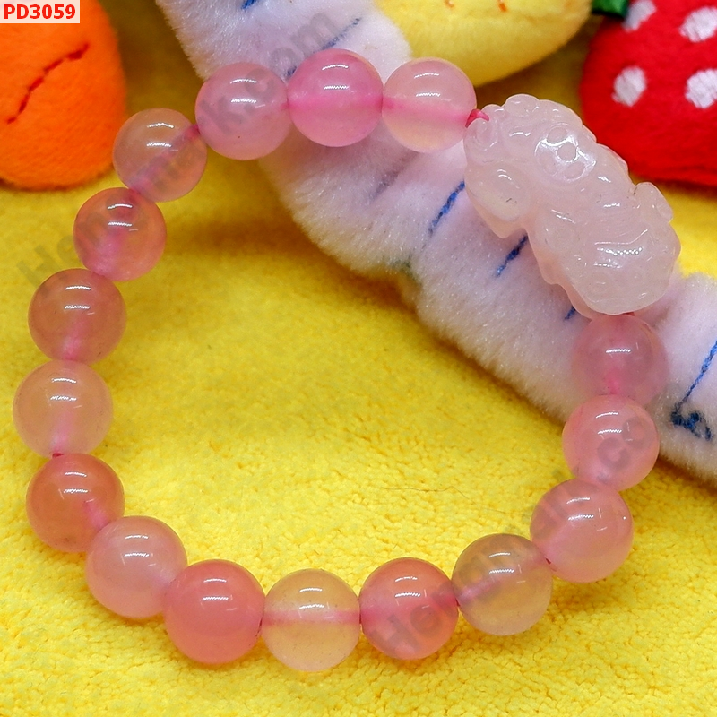 PD3059 สร้อยข้อมือปี่เซียะหินโรสตวอตซ์ ราคา 399 บาท http://hengmark.com/view_product/PD3059.htm