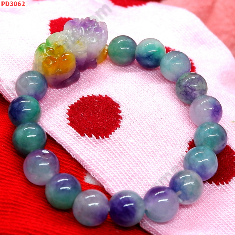 PD3062 สร้อยข้อมือปี่เซียะหิน 5 สี ราคา 399 บาท http://hengmark.com/view_product/PD3062.htm