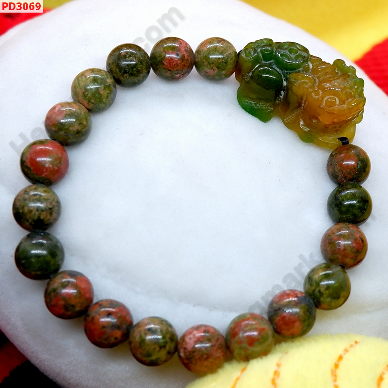 PD3069 สร้อยข้อมือปี่เซียะหิน 3 สี ราคา 399 บาท http://hengmark.com/view_product/PD3069.htm