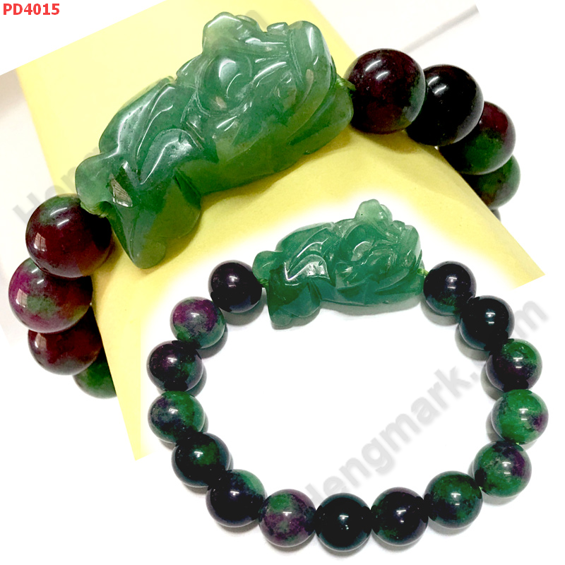 PD4015 สร้อยข้อมือปี่เซียะหยกเขียว ซอยไซ้ท์ ราคา 449 บาท http://hengmark.com/view_product/PD4015.htm