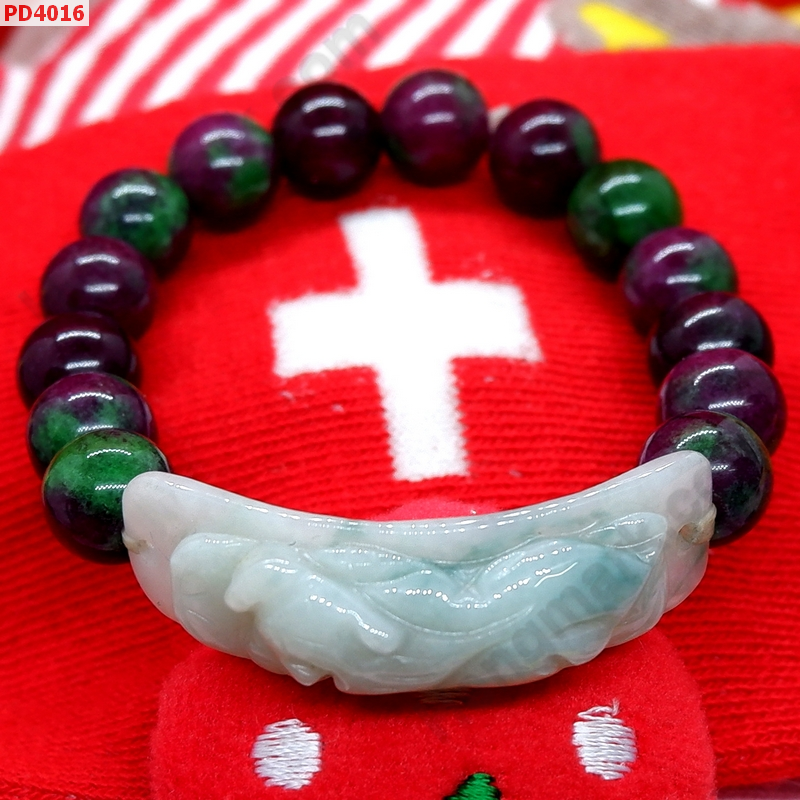 PD4016 สร้อยข้อมือปี่เซียะหยก ซอยไซ้ท์ ราคา 429 บาท http://hengmark.com/view_product/PD4016.htm