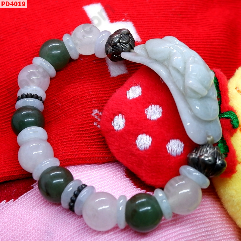 PD4019 สร้อยข้อมือปี่เซียะหยก ราคา 499 บาท http://hengmark.com/view_product/PD4019.htm