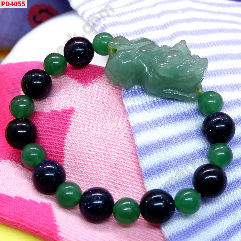 PD4055 สร้อยข้อมือปี่เซียะหยกเขียว ราคา 429 บาท http://hengmark.com/view_product/PD4055.htm