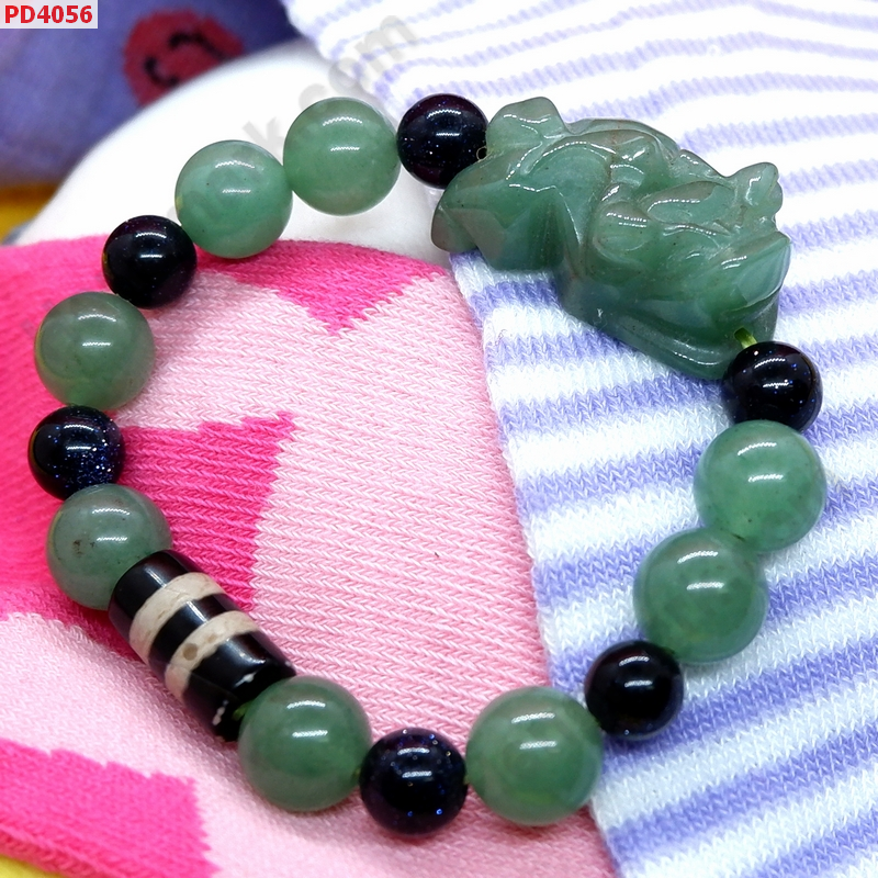 PD4056 สร้อยข้อมือปี่เซียะหยกเขียว ราคา 449 บาท http://hengmark.com/view_product/PD4056.htm