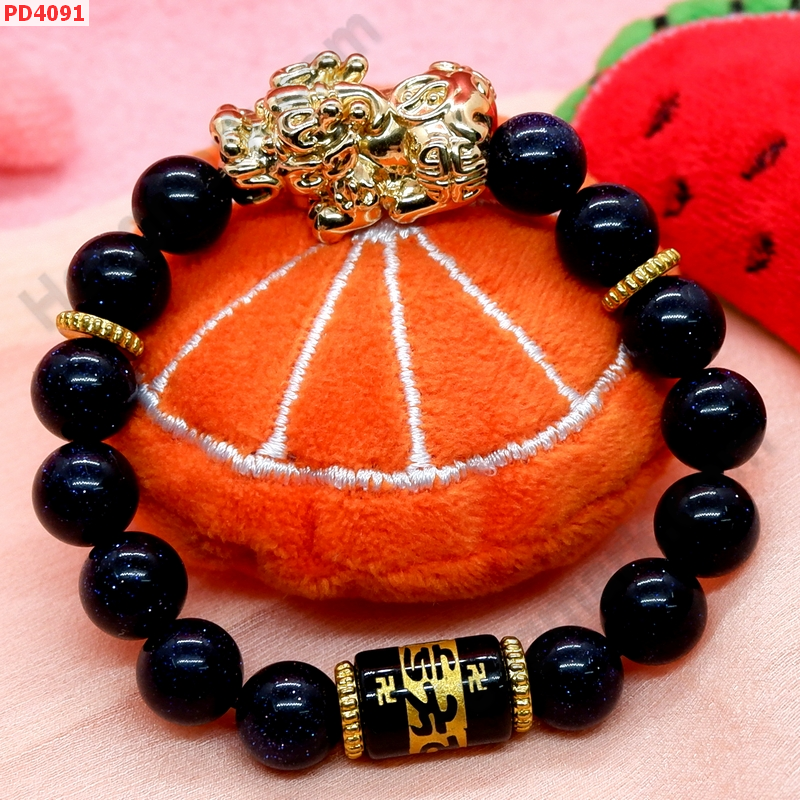 PD4091 สร้อยข้อมือปี่เซียะสีทองวาว+คาถาทิเบต ราคา 499 บาท http://hengmark.com/view_product/PD4091.htm