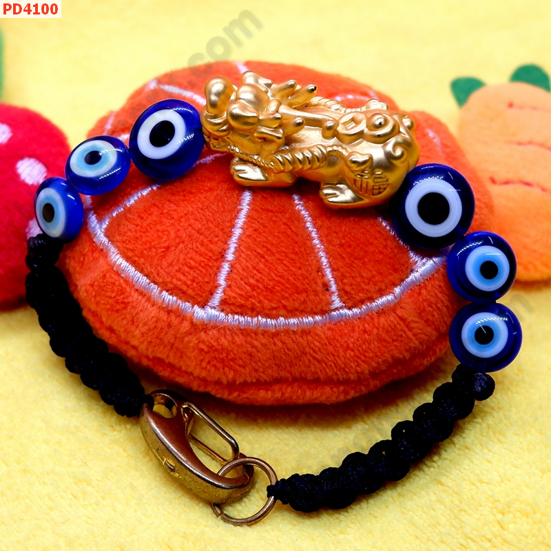 PD4100 สร้อยข้อมือปี่เซียะทองเ+ตาสวรรค์ เชือกถัก ราคา 439 บาท http://hengmark.com/view_product/PD4100.htm