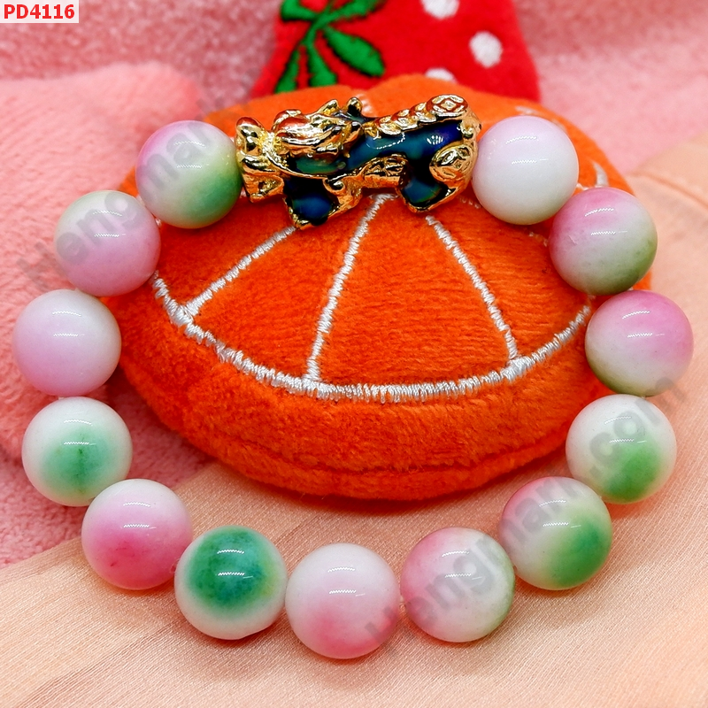 PD4116 สร้อยข้อมือปี่เซียะสีทองเปลี่ยนสีได้ ราคา 499 บาท http://hengmark.com/view_product/PD4116.htm