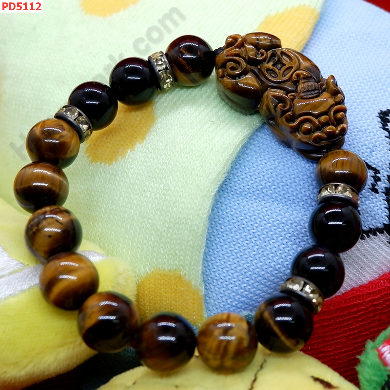 PD5112 สร้อยข้อมือปี่เซียะไทเกอร์อาย ราคา 599 บาท http://hengmark.com/view_product/PD5112.htm