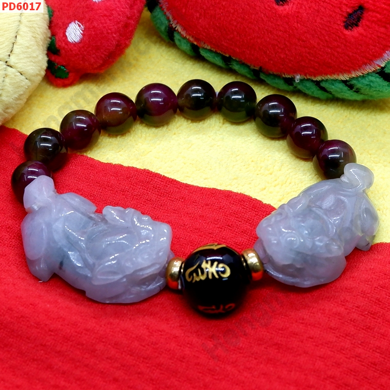 PD6017 สร้อยข้อมือปี่เซียะหยกขาวคู่+คาถาทิเบต ราคา 669 บาท http://hengmark.com/view_product/PD6017.htm