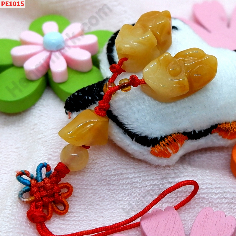 PE1015 ปี่เซียะหยกน้ำผึ้งแขวนมือถือ เป็นคู่ ราคา 129 บาท http://hengmark.com/view_product/PE1015.htm