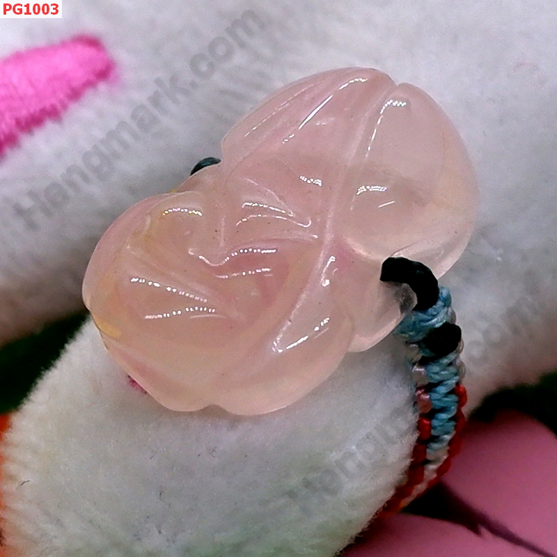 PG1003 แหวนปี่เซียะหมอบสีชมพู ราคา 199 บาท http://hengmark.com/view_product/PG1003.htm