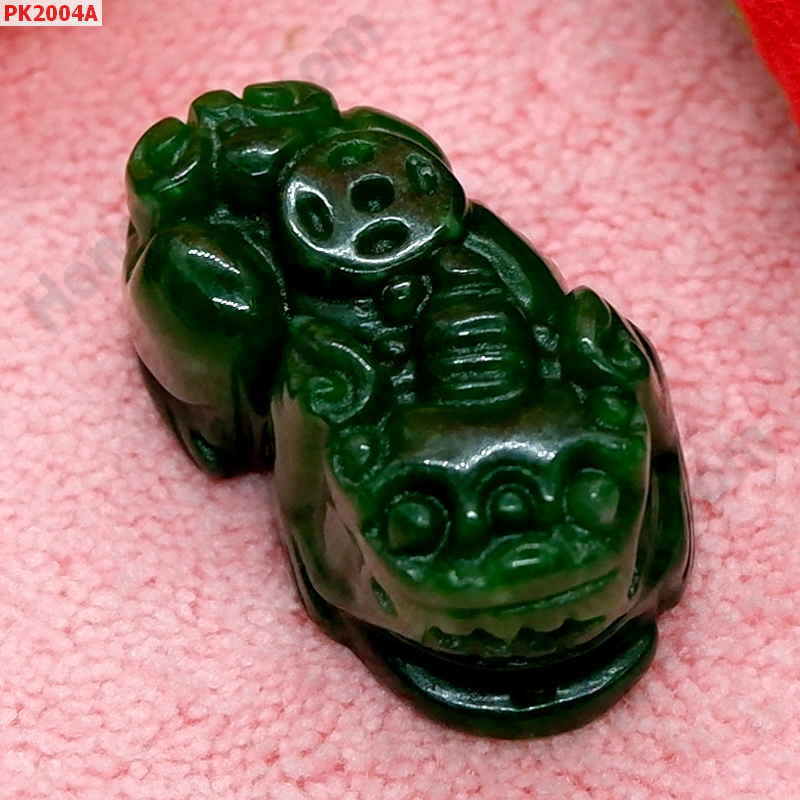 PK2004A ปี่เซียะหยกเขียวเข้ม เดี่ยว ราคา 220 บาท http://hengmark.com/view_product/PK2004A.htm