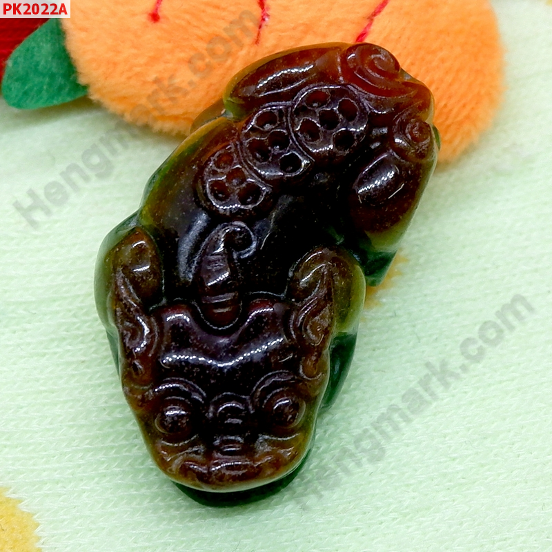 PK2022A ปี่เซียะหยกเขียวน้ำตาล เดี่ยว ราคา 320 บาท http://hengmark.com/view_product/PK2022A.htm
