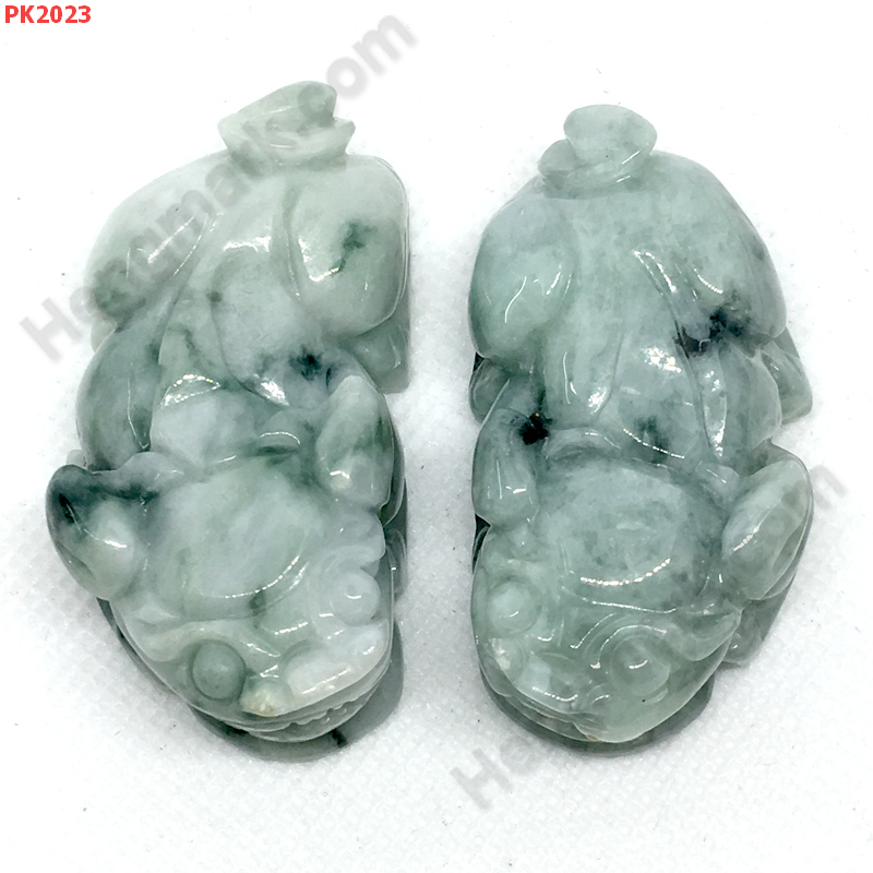 PK2023 ปี่เซียะหยกคู่ตั้งโต๊ะ แบบหมอบ ราคา 500 บาท http://hengmark.com/view_product/PK2023.htm