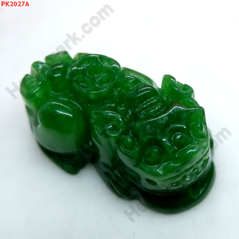 PK2027A ปี่เซียะหินสีเขียวสด เดี่ยว ราคา 220 บาท http://hengmark.com/view_product/PK2027A.htm