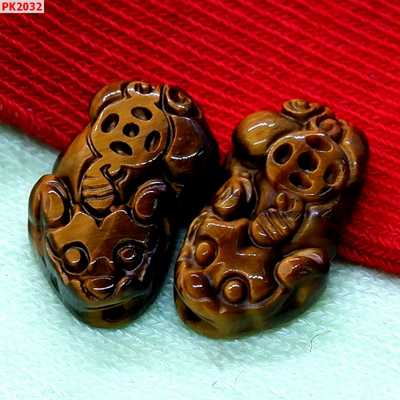 PK2032 ปี่เซียะหินไทเกอร์อาย คู่ ราคา 300 บาท http://hengmark.com/view_product/PK2032.htm
