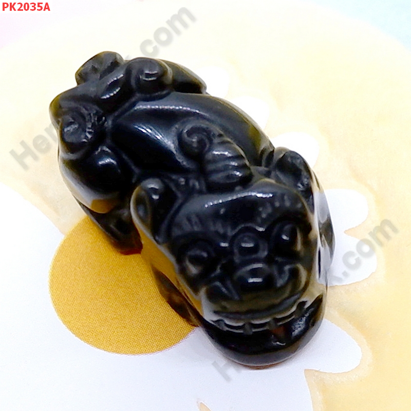 PK2035A ปี่เซียะหินอ๊อบซิเดียนดำ เดี่ยว ราคา 220 บาท http://hengmark.com/view_product/PK2035A.htm