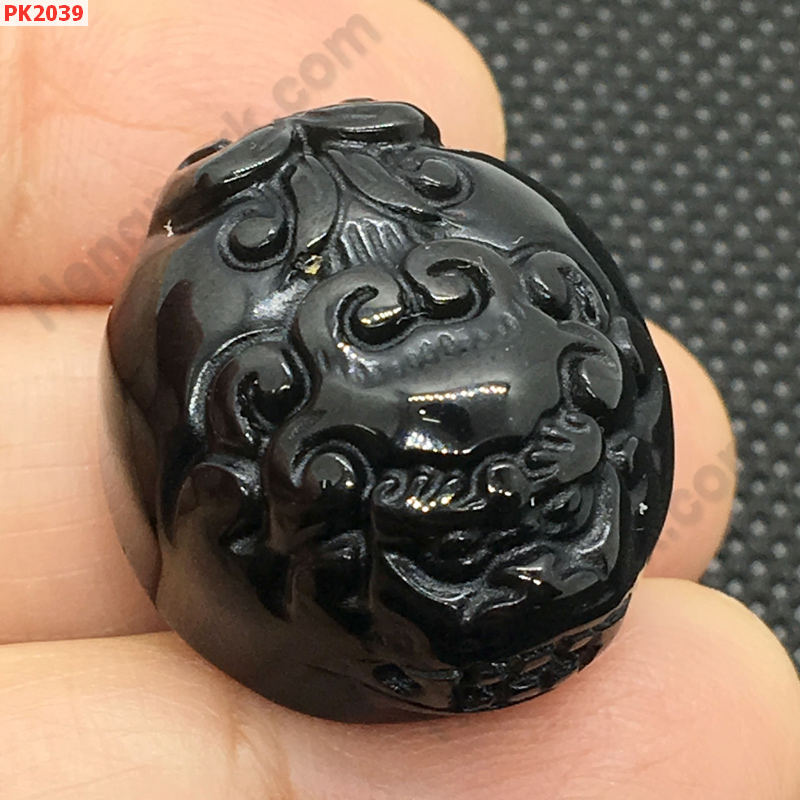 PK2039 ปี่เซียะหินอ๊อบซิเดียนกลม ราคา 300 บาท http://hengmark.com/view_product/PK2039.htm