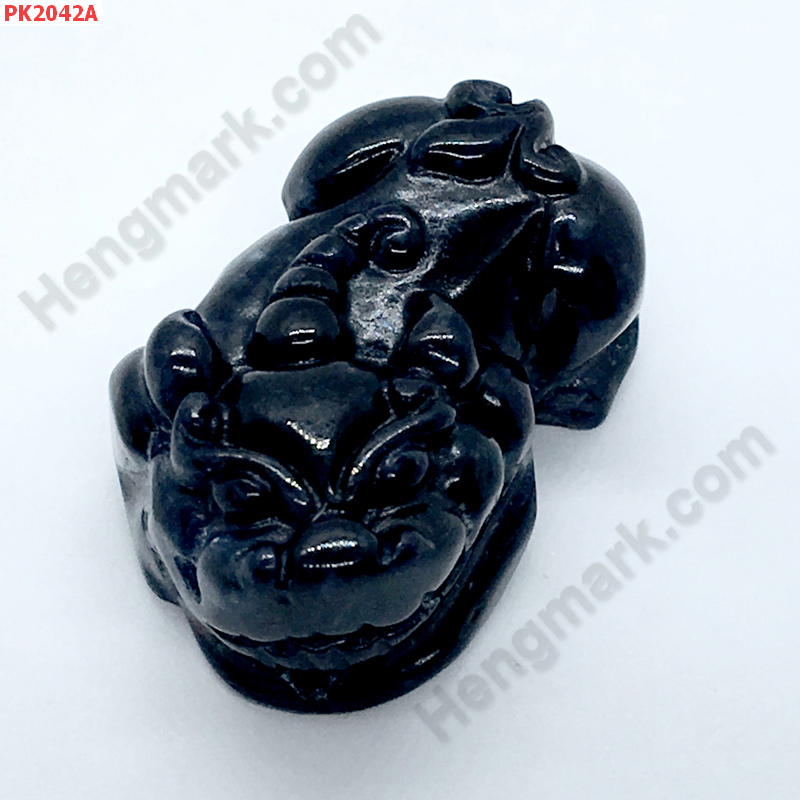 PK2042A ปี่เซียะ หินอะเกตดำ ราคา 220 บาท http://hengmark.com/view_product/PK2042A.htm