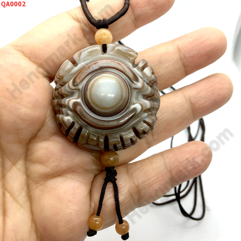 QA0002 สร้อยคอหินอะเก็ตรูปดวงตาสวรรค์ ราคา 429 บาท http://hengmark.com/view_product/QA0002.htm