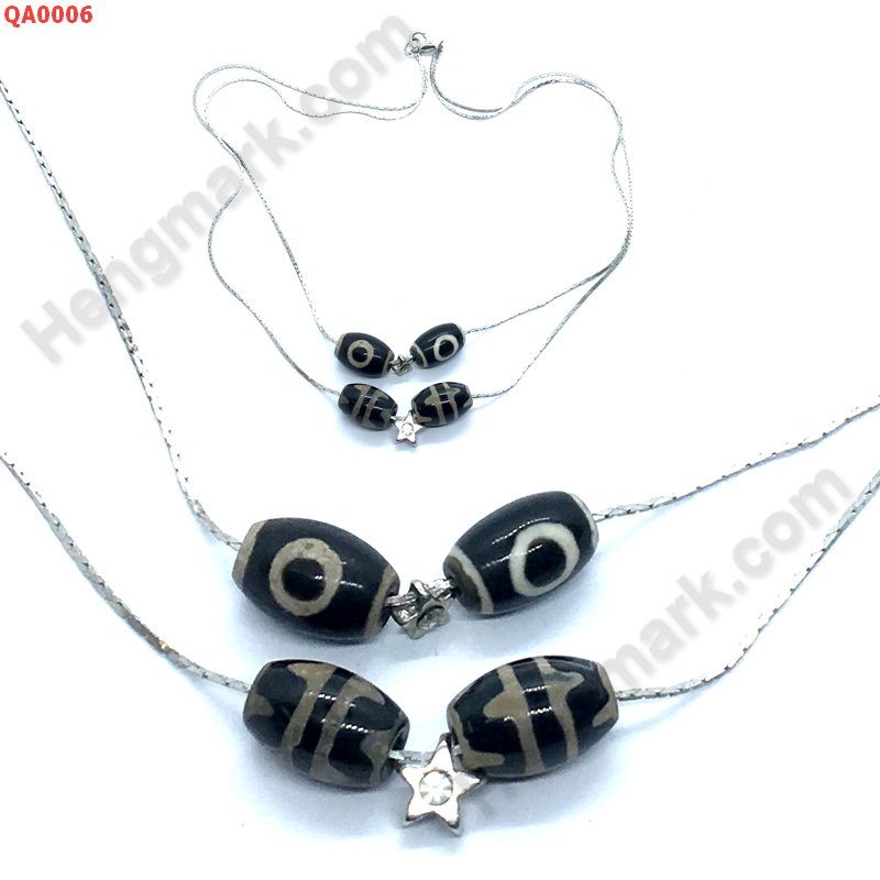 QA0006 สร้อยคอหินทิเบต 2 เส้นเป็นคู่ ราคา 399 บาท http://hengmark.com/view_product/QA0006.htm