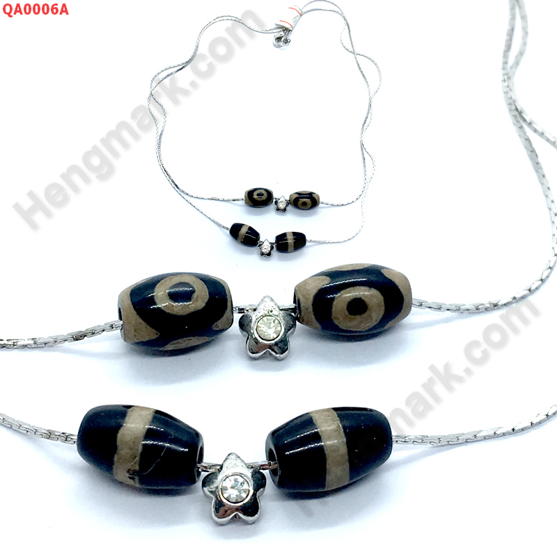 QA0006A สร้อยคอหินทิเบต 2 เส้นเป็นคู่ ราคา 399 บาท http://hengmark.com/view_product/QA0006A.htm