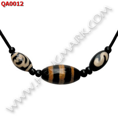 QA0012 หินทิเบต 3 เม็ด สร้อยคอเชือก ราคา 269 บาท http://hengmark.com/view_product/QA0012.htm