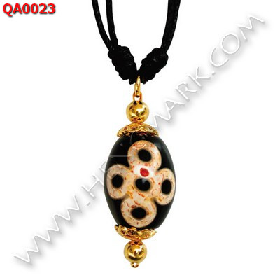 QA0023 สร้อยคอหินทิเบต ลาย5 ตา สายฟ้า ราคา 549 บาท http://hengmark.com/view_product/QA0023.htm