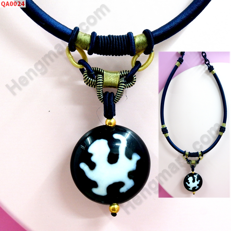 QA0024 สร้อยคอหินทิเบต ลายกิเลน ราคา 1979 บาท http://hengmark.com/view_product/QA0024.htm
