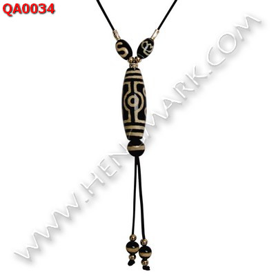 QA0034 หินทิเบต หลายลายพร้อมสร้อยคอเชือก ราคา 549 บาท http://hengmark.com/view_product/QA0034.htm